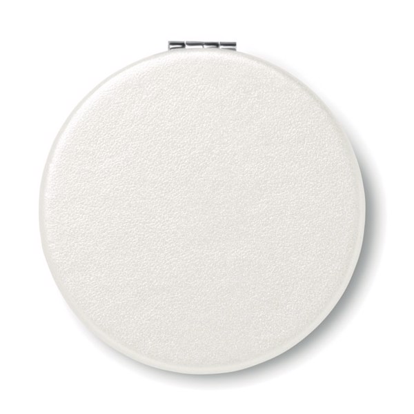 Glow Round mirror, 60 mm, magnetic closure - White