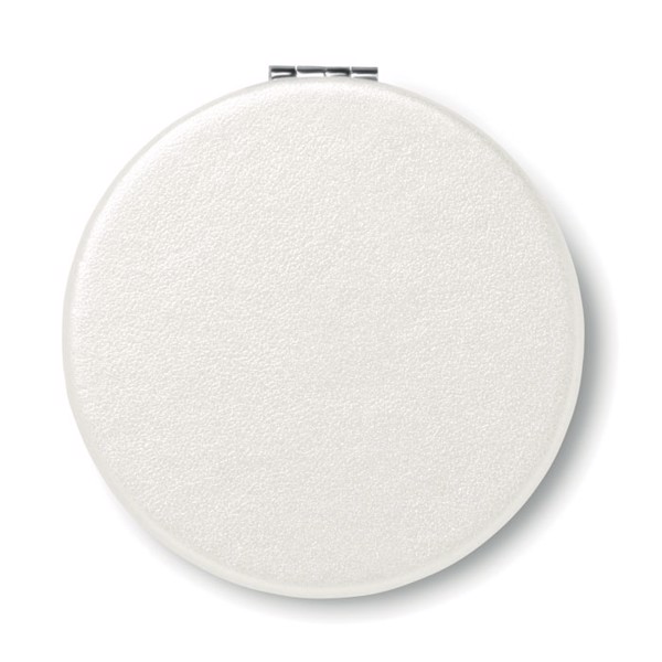 Round PU mirror Glow Round - White