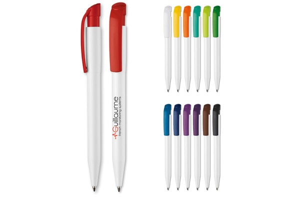Ball pen S45 hardcolour - White / Black
