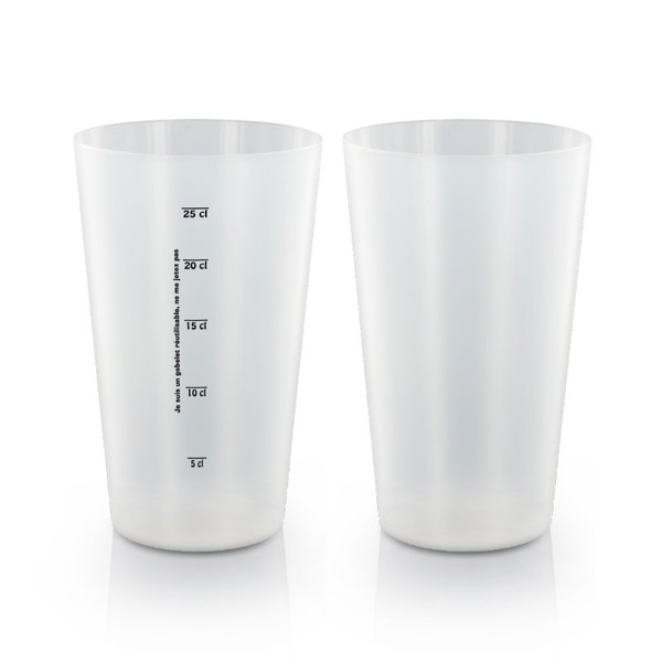 30 cl stackable plastic cup - Commande / Translucide