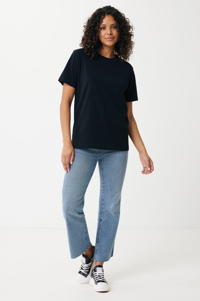 T-shirt coupe décontractée en coton recyclé IQONIQ Kakadu - Noir / XXL