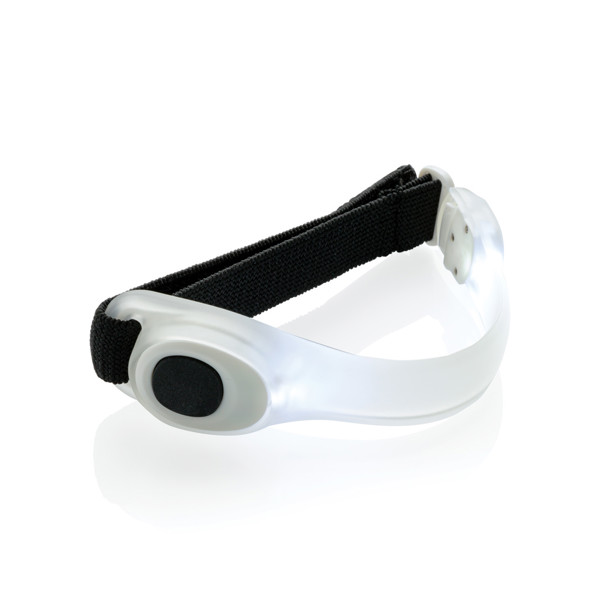 Xd Collection led safety strap, TPU, 222 mm - White / Black