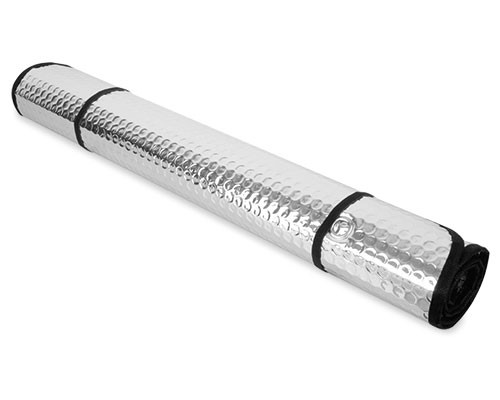PARASOL METALICO COCHE 2 CARAS RIBETE NEGRO - Negro