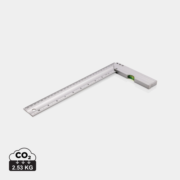 Xd Collection aluminijasto ravnilo, 30 cm, nivo 0,5 mm