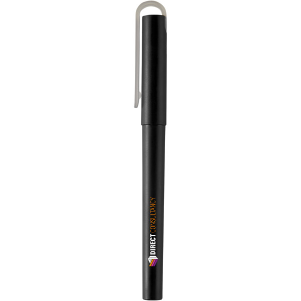 Mauna recycled PET gel rollerball pen (black ink) - Black