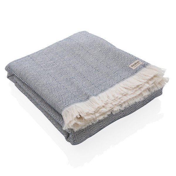 Serviette 4 Saisons Ukiyo Hisako AWARE™ Made in Europe - Bleu Marine