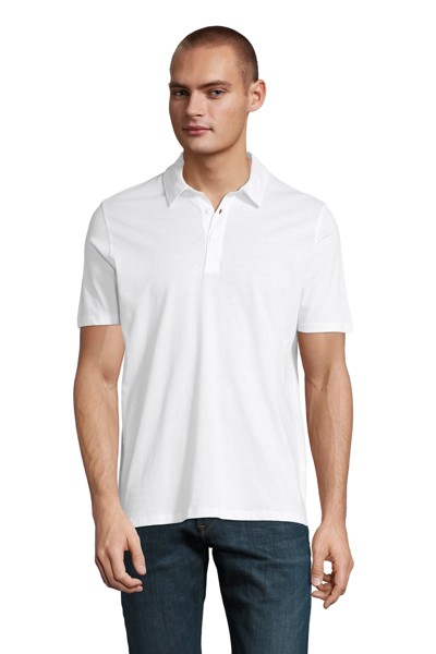 POLO EM JERSEY PARA HOMEM - NEOBLU OCTAVE MEN - Branca 