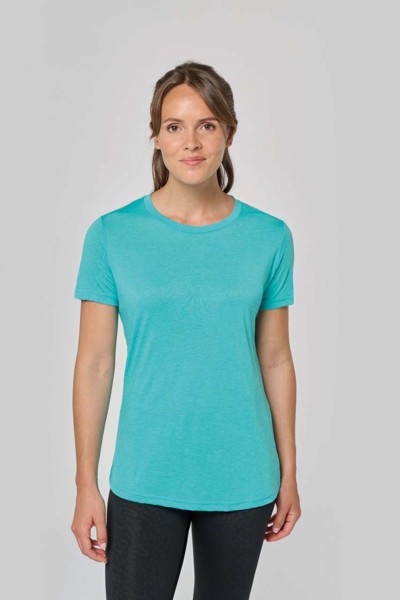 Ladies' Triblend Round Neck Sports T-Shirt - French Navy Heather / M