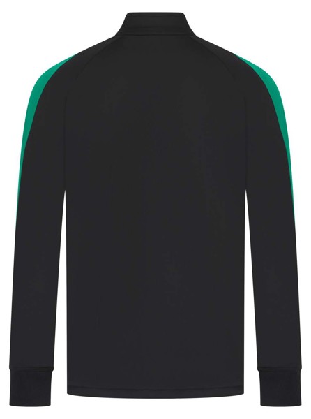 Adult's Knitted Tracksuit Top - Black / Emerald / 5XL