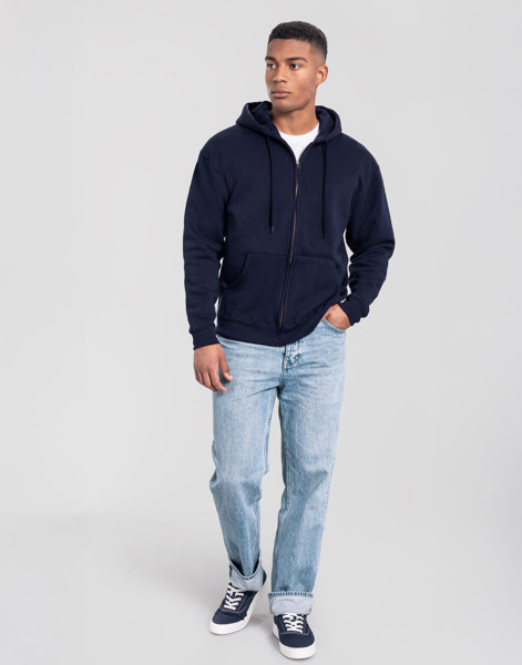 Iconic Premium Hooded Sweat Jacket - Deep Navy / 3XL