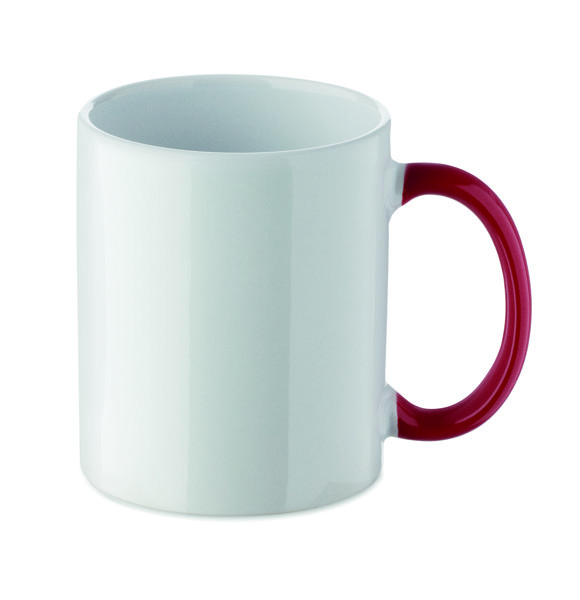 Mug de Noël en céramique 300ml Festimug - Blanc / Rouge