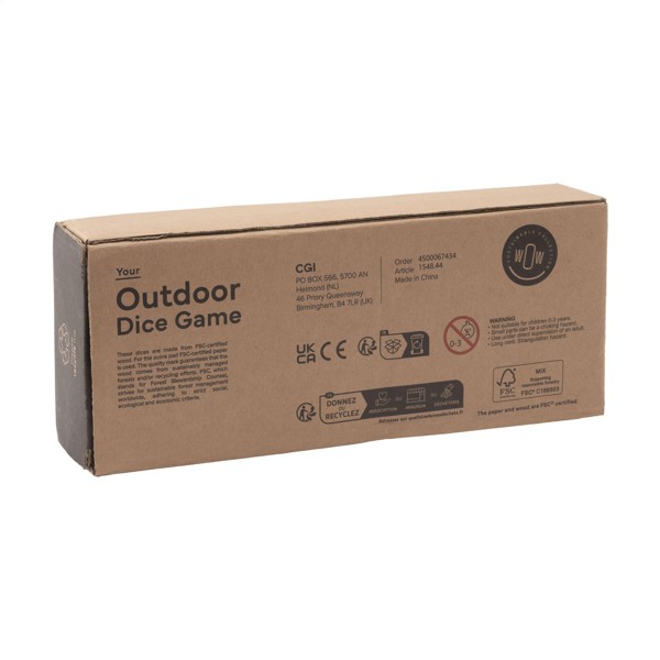 Outdoor Dice Game jeu de dés