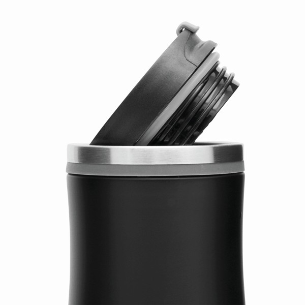 Isolierbecher Dark Crema - Grau / Schwarz