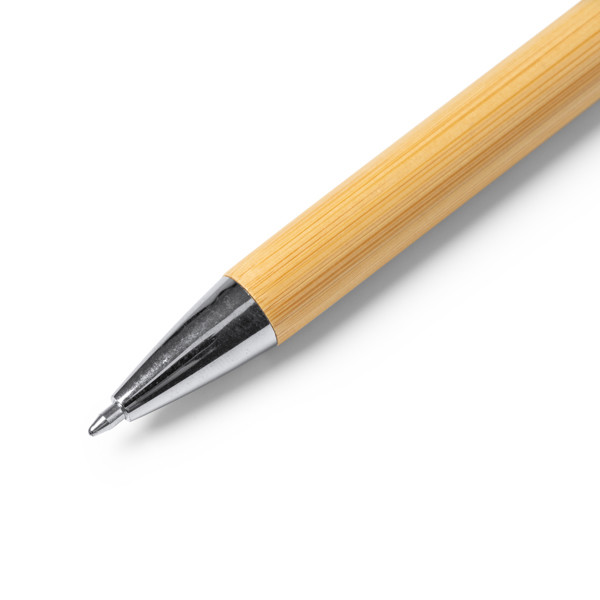 Pampa Bamboo Pen - White / BLUE INK
