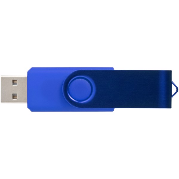 Clé USB rotative métallisée - Bleu royal / 64GB