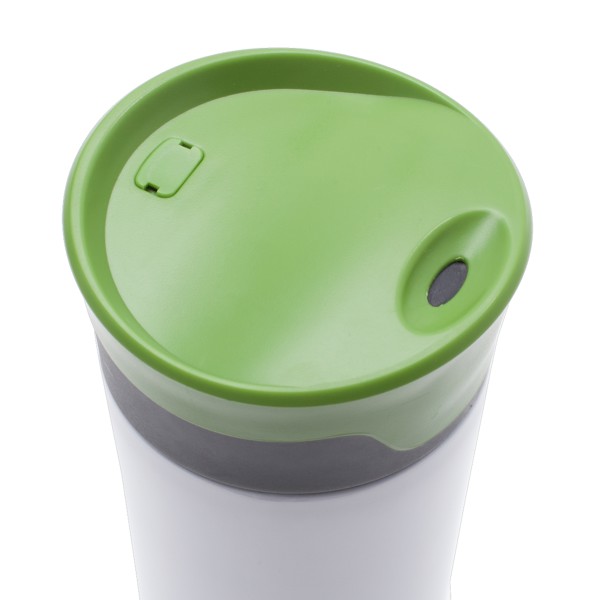 430 ml Telescope thermal mug - White / Green