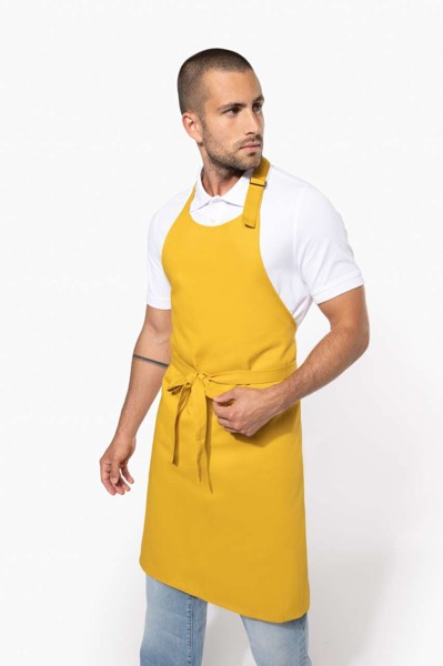 Cotton Apron Without Pocket - White