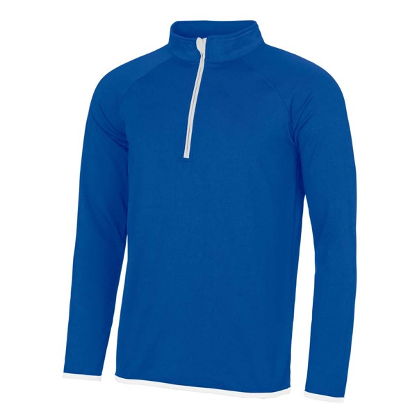 Men's Cool 1/2 Zip Sweat - Royal Blue / Arctic White / L