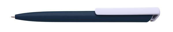 Boia Plastic Ballpoint Pen Navy Blue - White