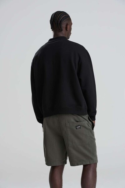 Signature Heavyweight Bomber Sweat - Deep Black / S