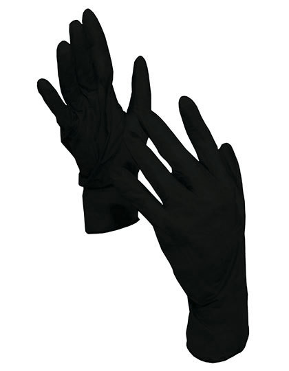 Disposable Nitrile Gloves Kars (Pack Of 100) - Black / M