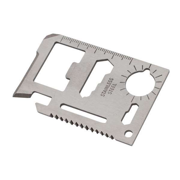Credit card-shaped multitool - Silver