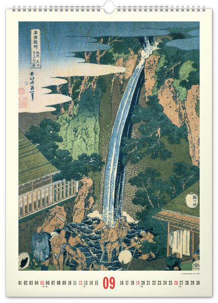 Notique Nástěnný Kalendář Vintage Plakáty – Japonské Umění 2027, 33 x 46 cm