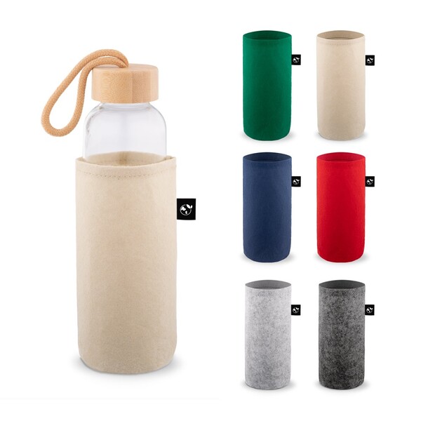 STOREY. Manga em feltro reciclado (100% rPET) ideal para garrafa - Cinzento Escuro