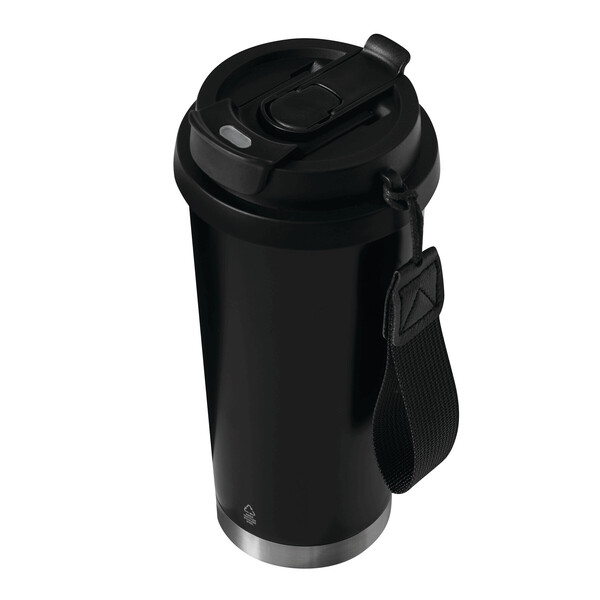Vákuovo izolovaný cestovný hrnček Mug2go - Čierna