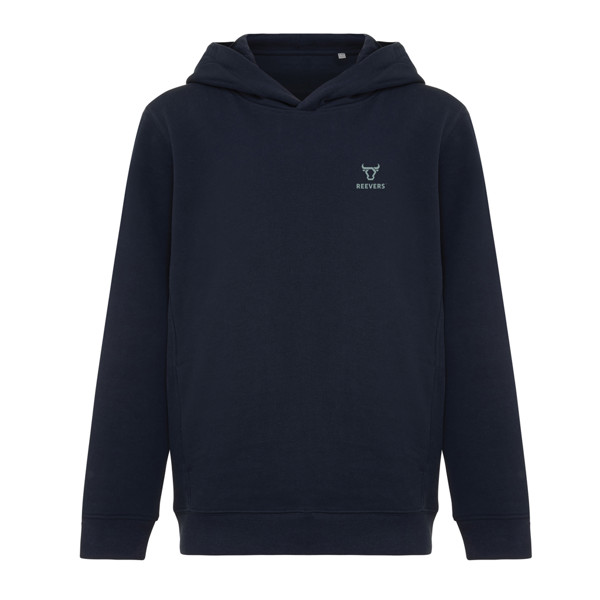 Sweat à capuche avec poches latérales Iqoniq Yengo Kids - Bleu Marine / 56