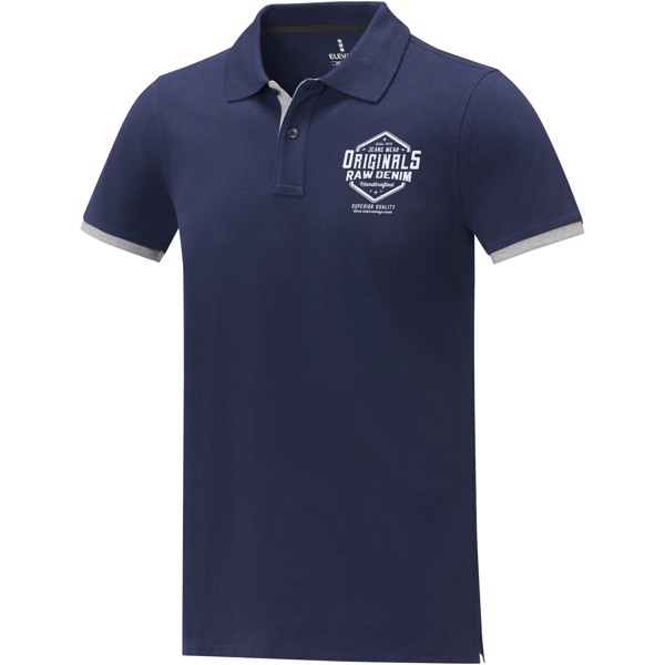 Polo Morgan manches courtes deux tons homme - Marine / L