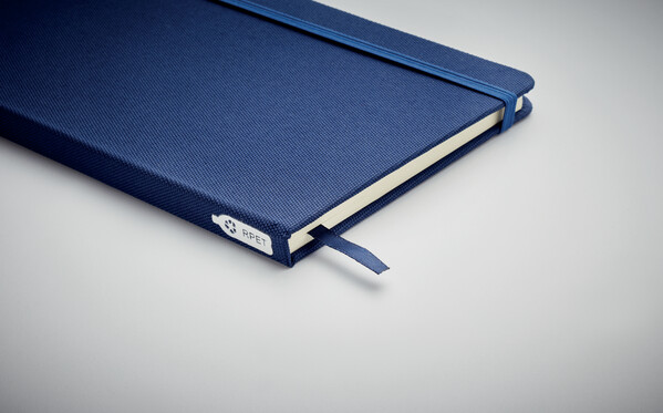 Carnet A5 couverture RPET 600D Note Rpet - Bleu