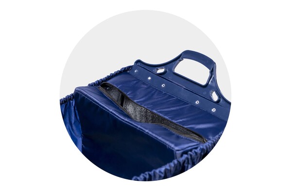 Lord Nelson BIG shopping bag with cooler pocket 41x33x28 cm - Blue