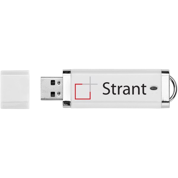 Flat USB-Stick - weiss / 2GB