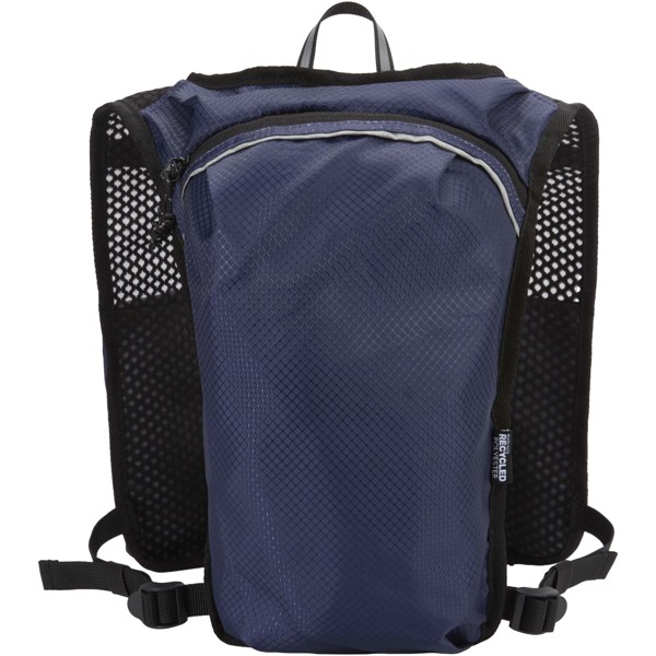 Gilet de course Varyon de 5 L en matériaux recyclés certifiés GRS avec système d’hydratation - Marine