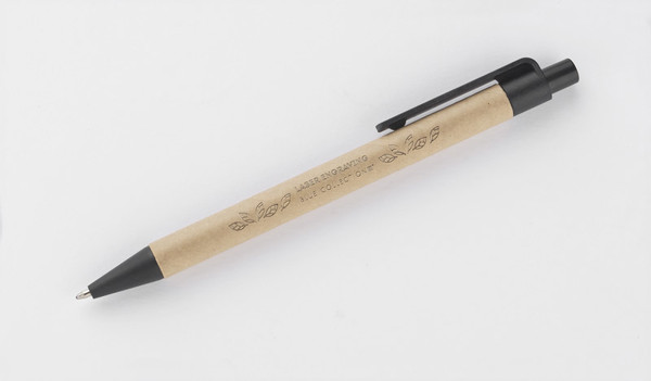 Paper ball pen TIKO - black