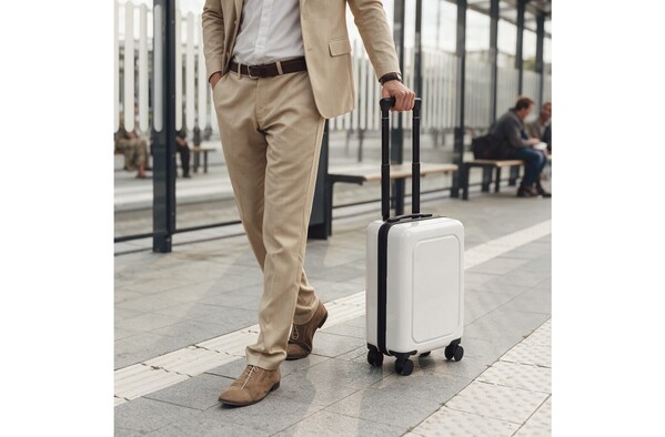Valise cabine Trolley Urban 18 pouces - Blanc