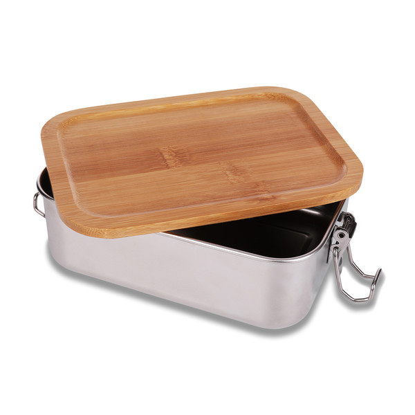 800 ml Somerton steel lunch box - Silver