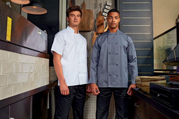 Short Sleeve Chef's Jacket - White / XL