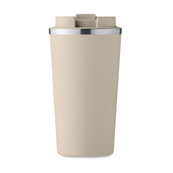 Double wall tumbler 510 ml Brace + - Beige