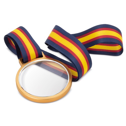 MEDAILLE DRAPEAU ESPAGNE “VIKTOR” - Drapeau Espagne/ Blanc