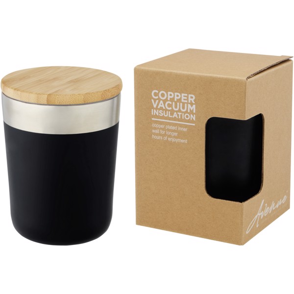 300 ml termohrnček Lagan - Jednofarebná čierna
