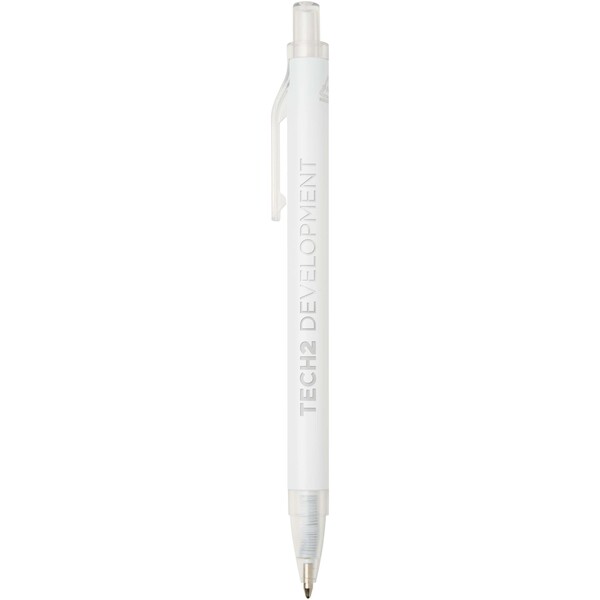 Spectrum recycled aluminium ballpoint pen (blue ink) - White