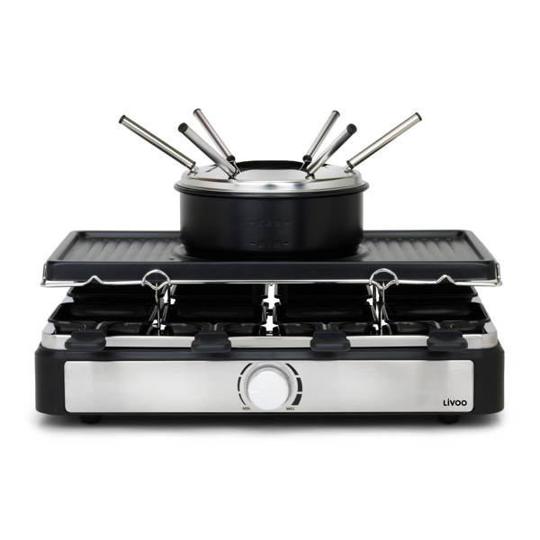 Raclette, fondue et crêpes 8 personnes