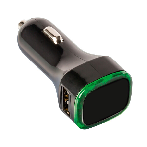 Chargeur voiture USB COLLECTION 500 - vert clair