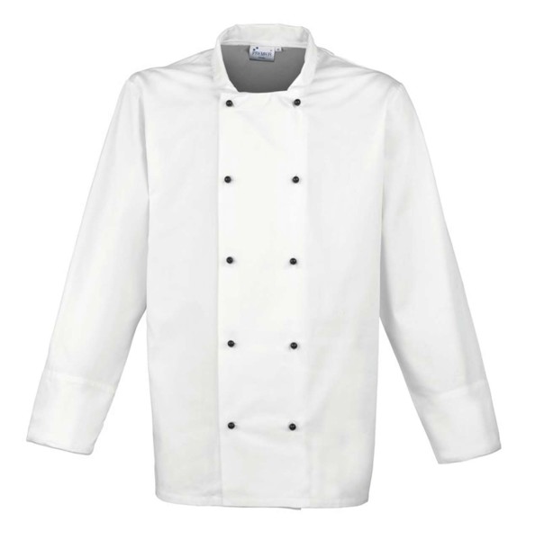 ‘Cuisine' Long Sleeve Chef’S Jacket - White / XL