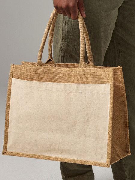 Cotton Pocket Jute Shopper