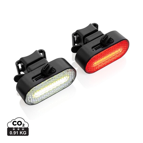 Lumino bike light set USB, 400 mAh