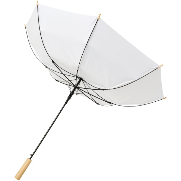 Alina 58 cm fuldautomatisk paraply i genanvendt PET - Hvid