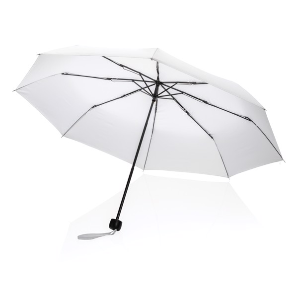 Impact Aware™ RPET mini dežnik , 104 cm -Bela